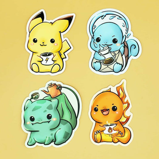 Brewer Starter Pack Vinyl Stickers | Yellow, Blue, Orange, Green (Inspired Art)