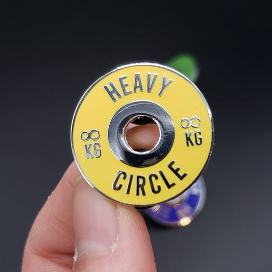 Weightlifting Kilo Plates Hard Enamel Pins | Red/Blue/Yellow/Green