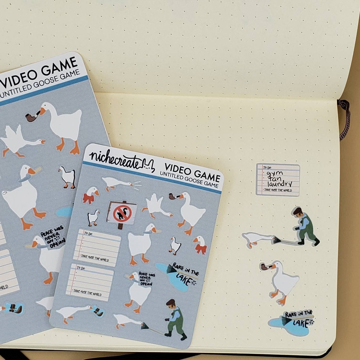 Untitled Goose Game Planner Sticker Sheet