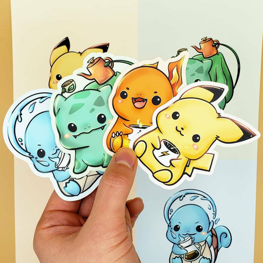 Brewer Starter Pack Vinyl Stickers | Yellow, Blue, Orange, Green (Inspired Art)