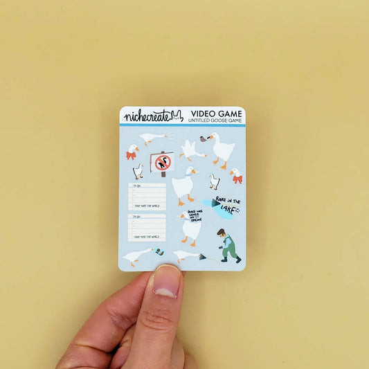 Untitled Goose Game Planner Sticker Sheet