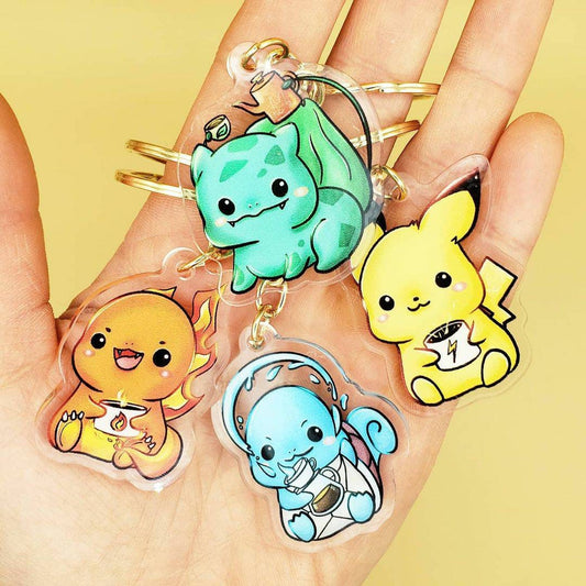 Brewer Starter Pack Keychains | Yellow, Blue, Orange, Green (Inspired Art)