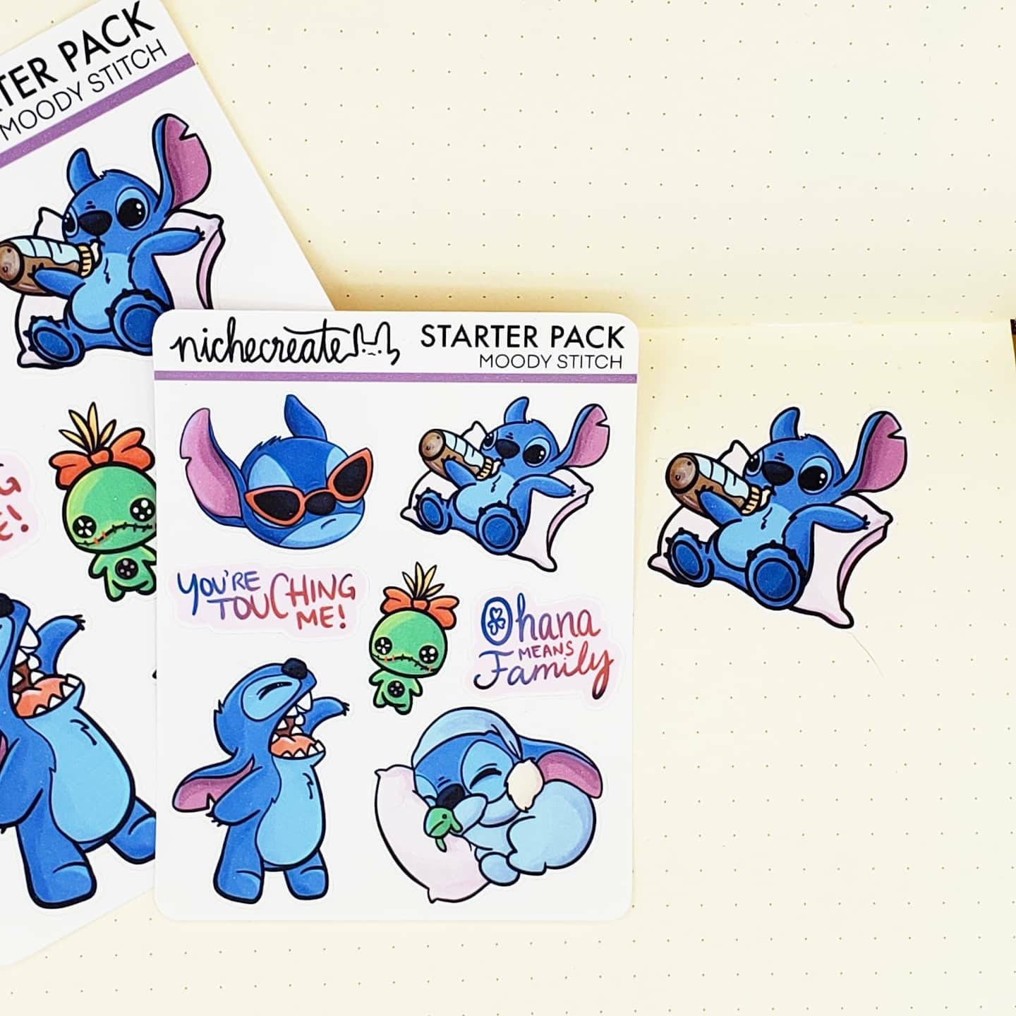 Moody Alien Planner Sticker Sheet (Inspired Art)
