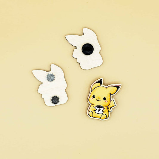 Brewer Starter Pack Wooden Magnet/Pin (Inspired Art)