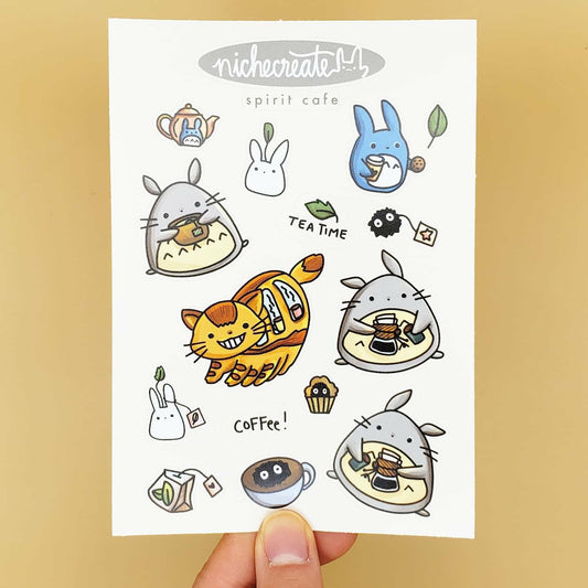 Spirit Cafe Vinyl Sticker Sheet (Inspired Art)