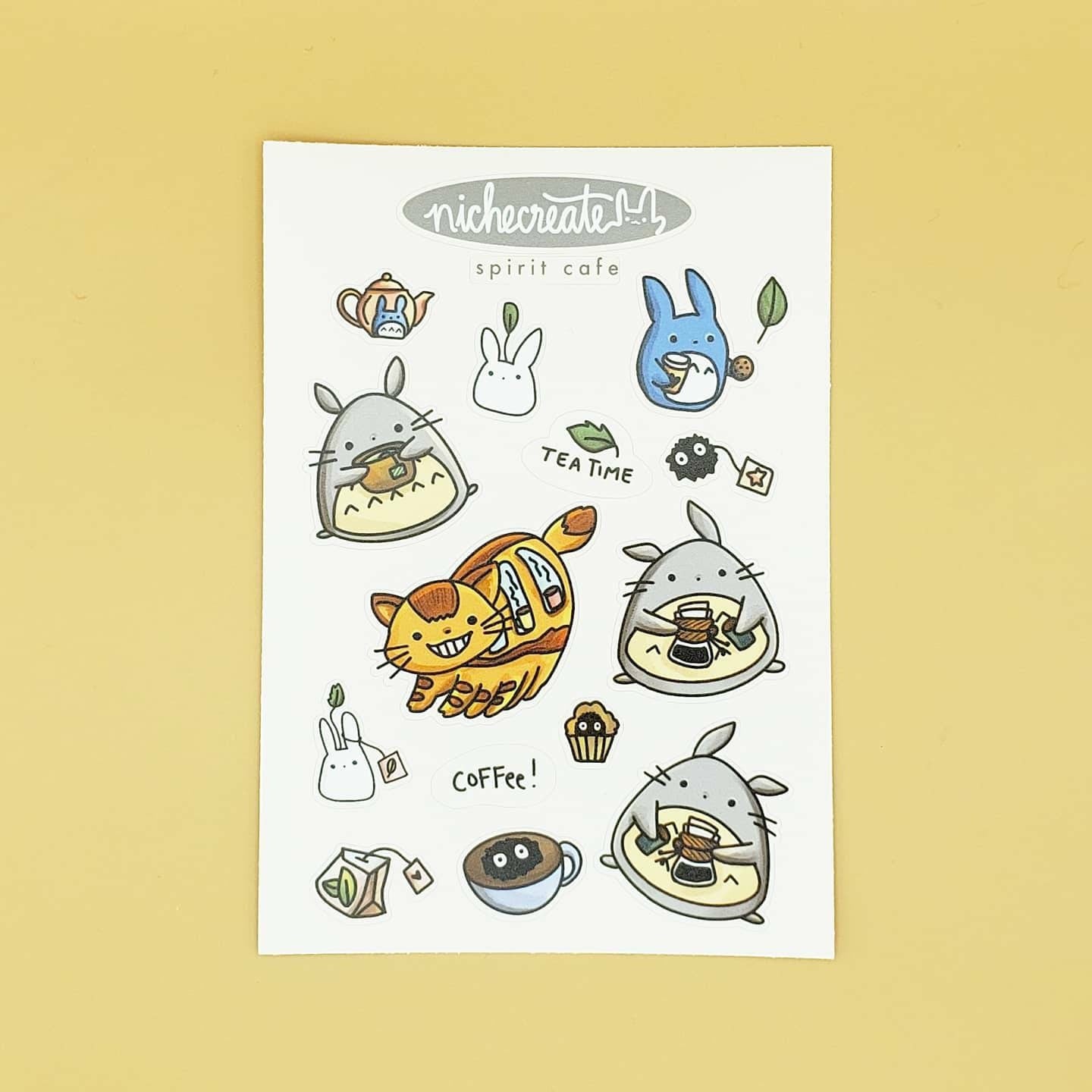 Spirit Cafe Vinyl Sticker Sheet (Inspired Art)
