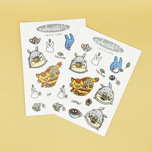 Spirit Cafe Vinyl Sticker Sheet (Inspired Art)