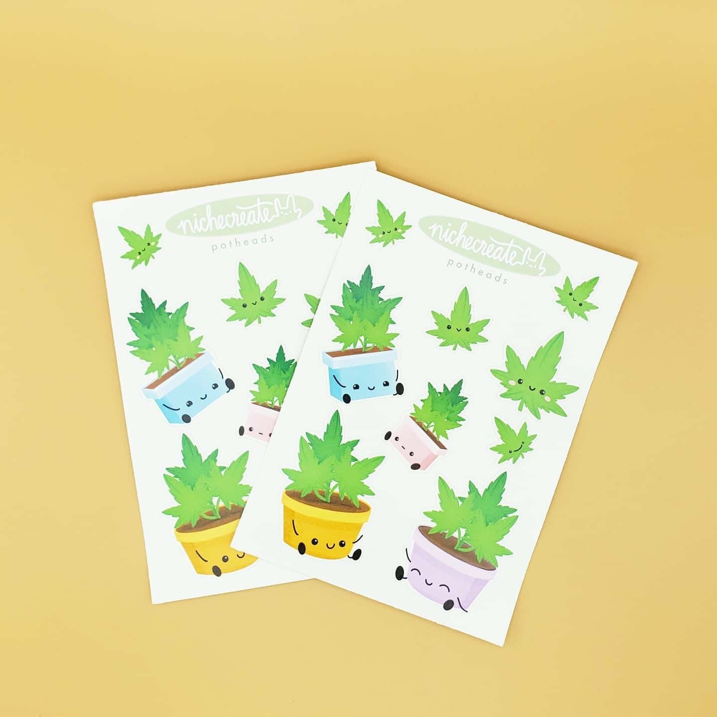 Potheads Vinyl Sticker Sheet