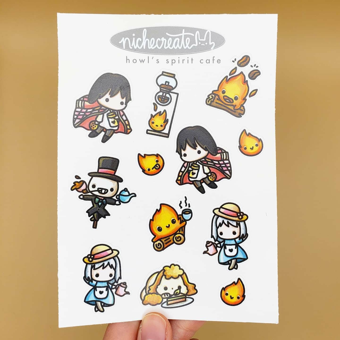 Spirit Cafe 3 Vinyl Sticker Sheet (Inspired Art)