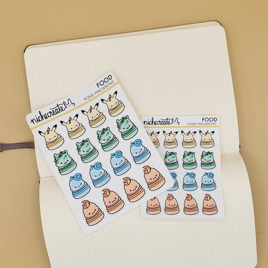 Starter Pack Macarons Planner Sticker Sheet (Inspired Art)