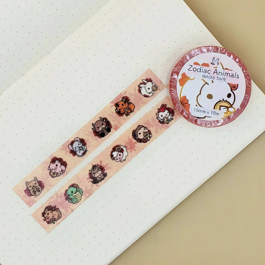 Zodiac Animals Washi Tape