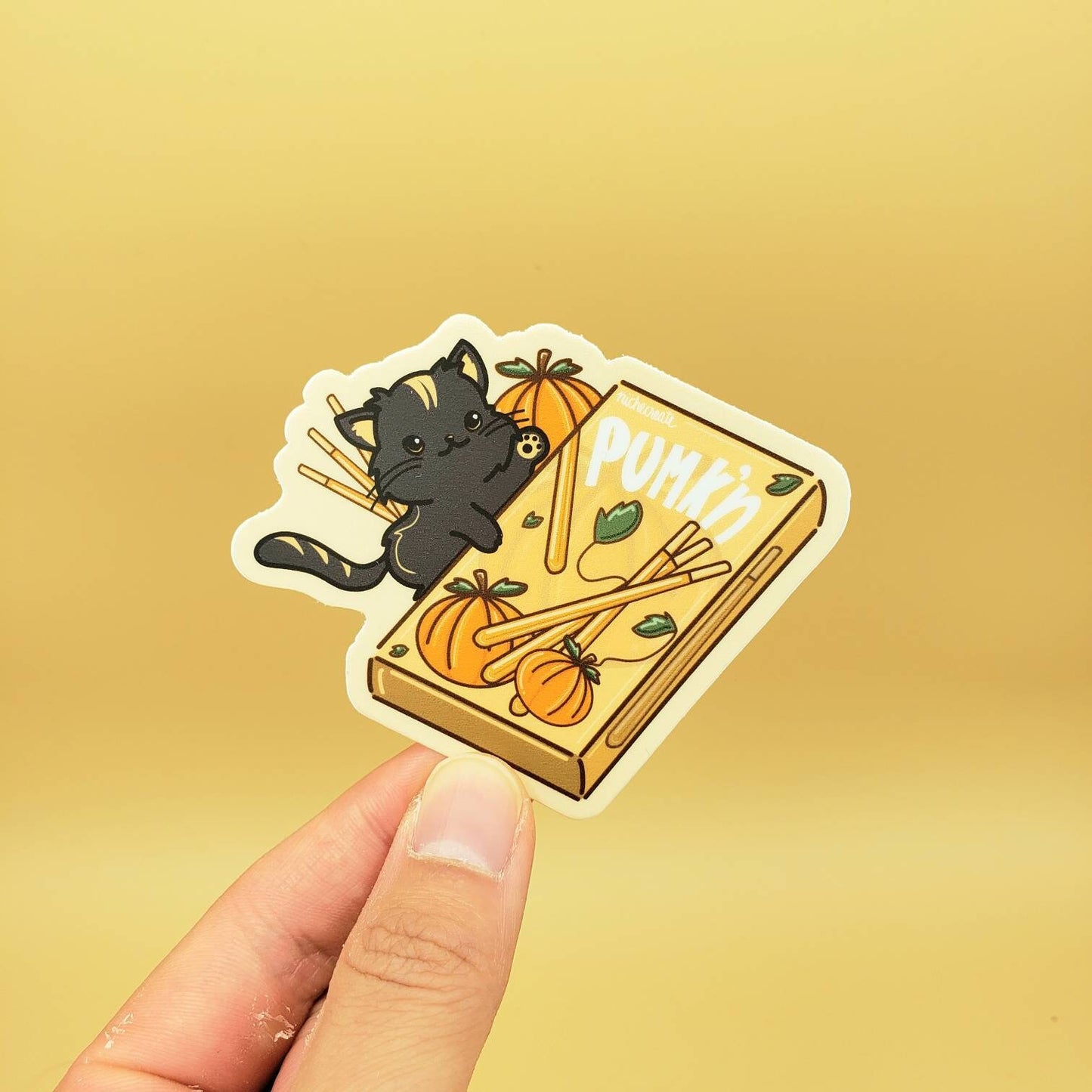 Black Cat Vinyl Stickers | Moon, Pumpkin Spice Latte, Pumk'n