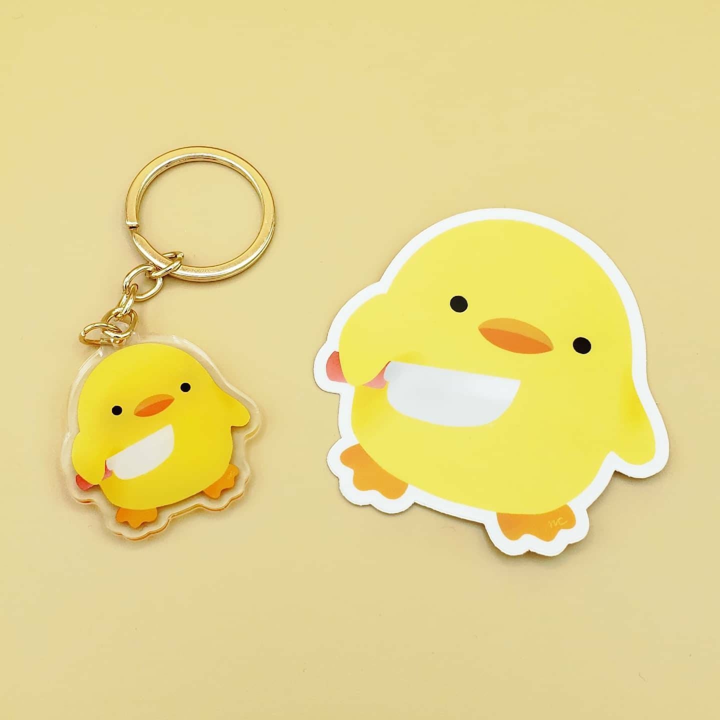 Stabby Duck Keychain