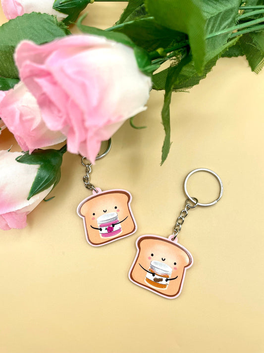 PB&J Pink Keychains