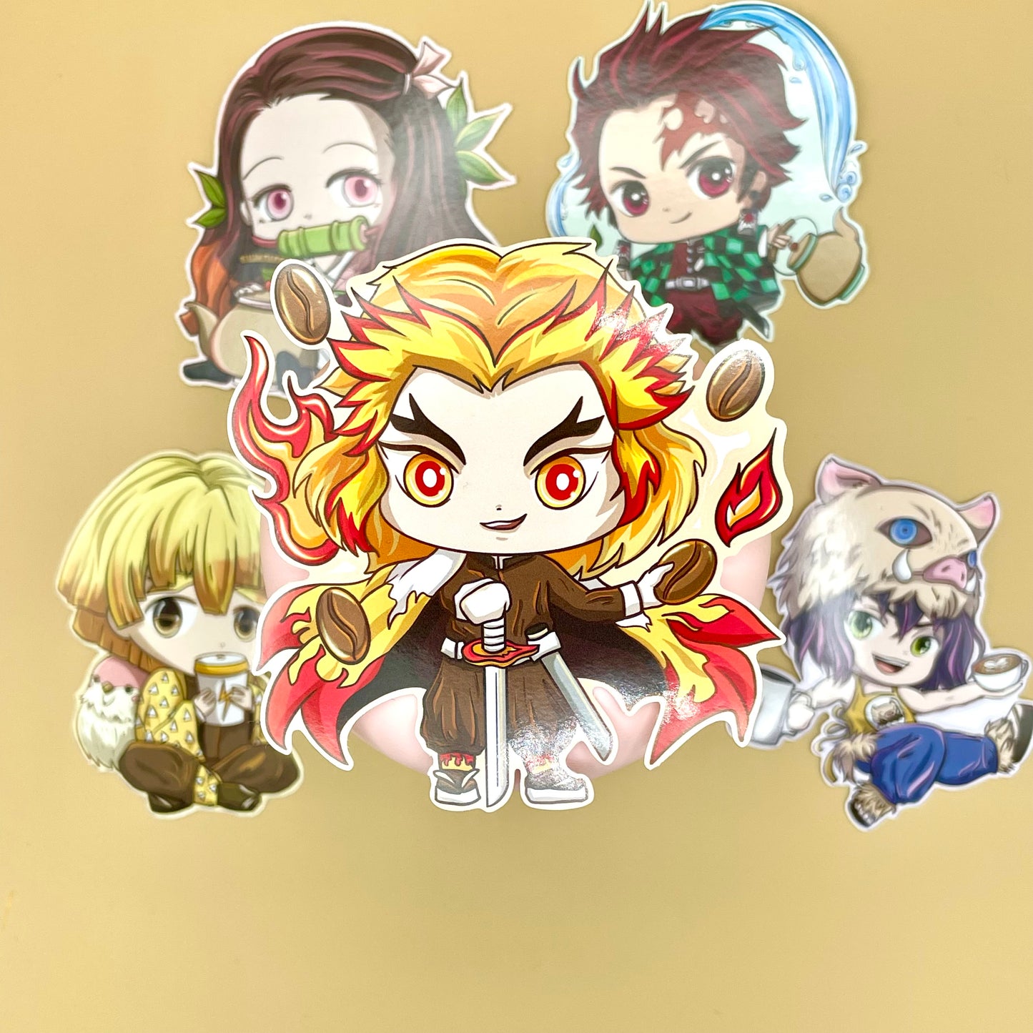Demon Café Vinyl Stickers (Inspired Art)