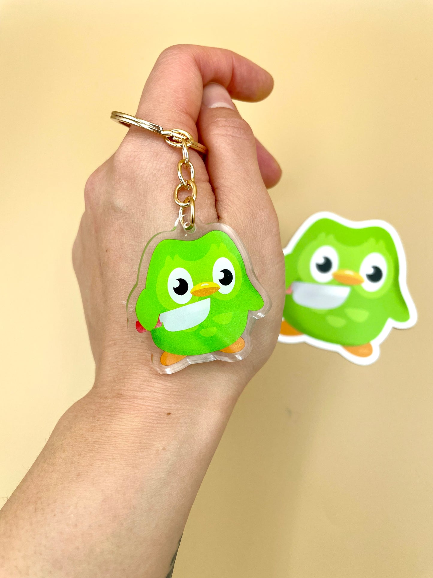 Stabby Owl Sticker/Keychain/Enamel Pin/Magnet