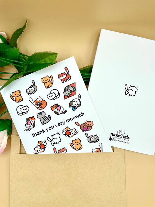 Cat Collector Card (Birthday/Thank You/Blank) | Customizable