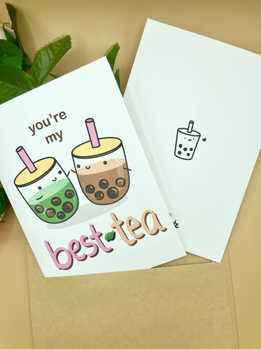 You're My Best-Tea Card | Customizable