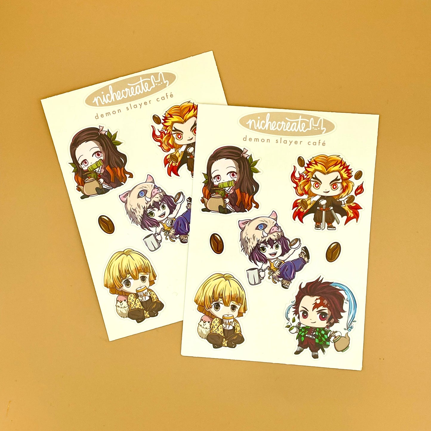 Demon Café Vinyl Sticker Sheet (Inspired Art)