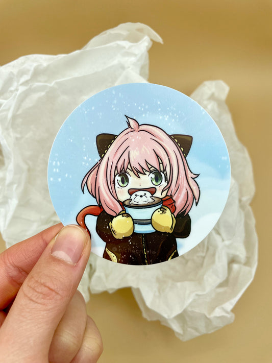 Spy x Winter Vinyl Sticker (Inspired Art)