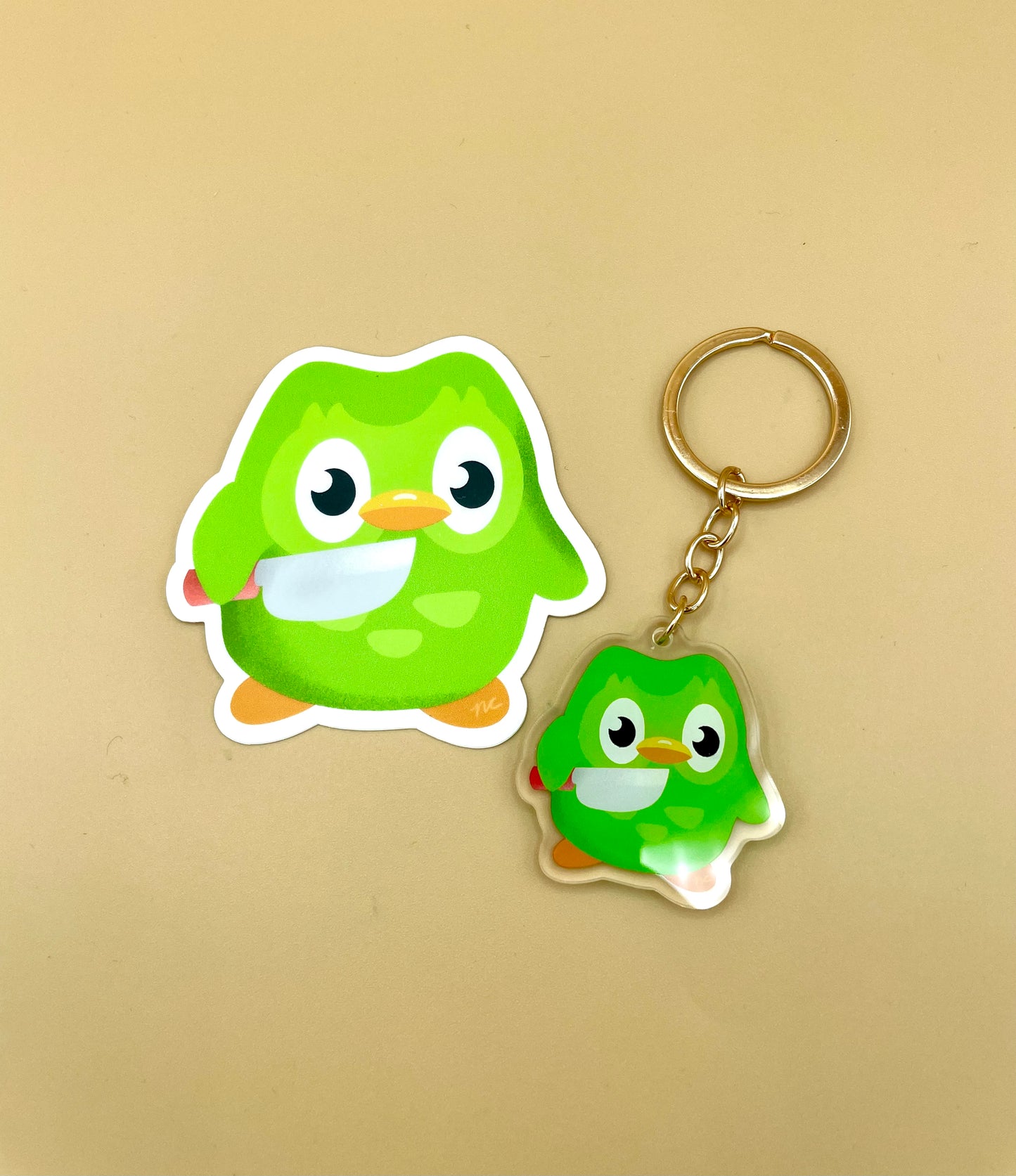 Stabby Owl Sticker/Keychain/Enamel Pin/Magnet