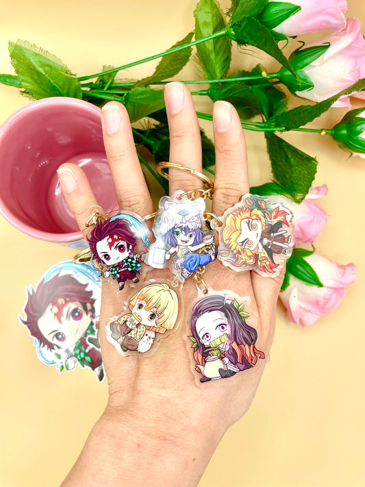 Demon Café Acrylic Keychains (Inspired Art)