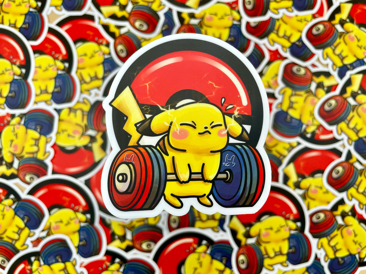 Electric Gym Vinyl Stickers & Keychains