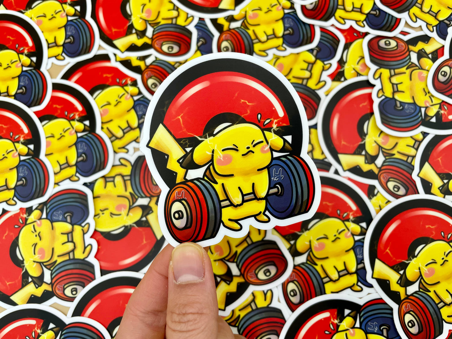 Electric Gym Vinyl Stickers & Keychains