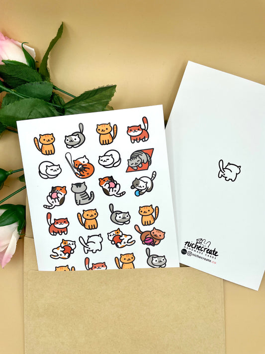 Cat Collector Card (Birthday/Thank You/Blank) | Customizable
