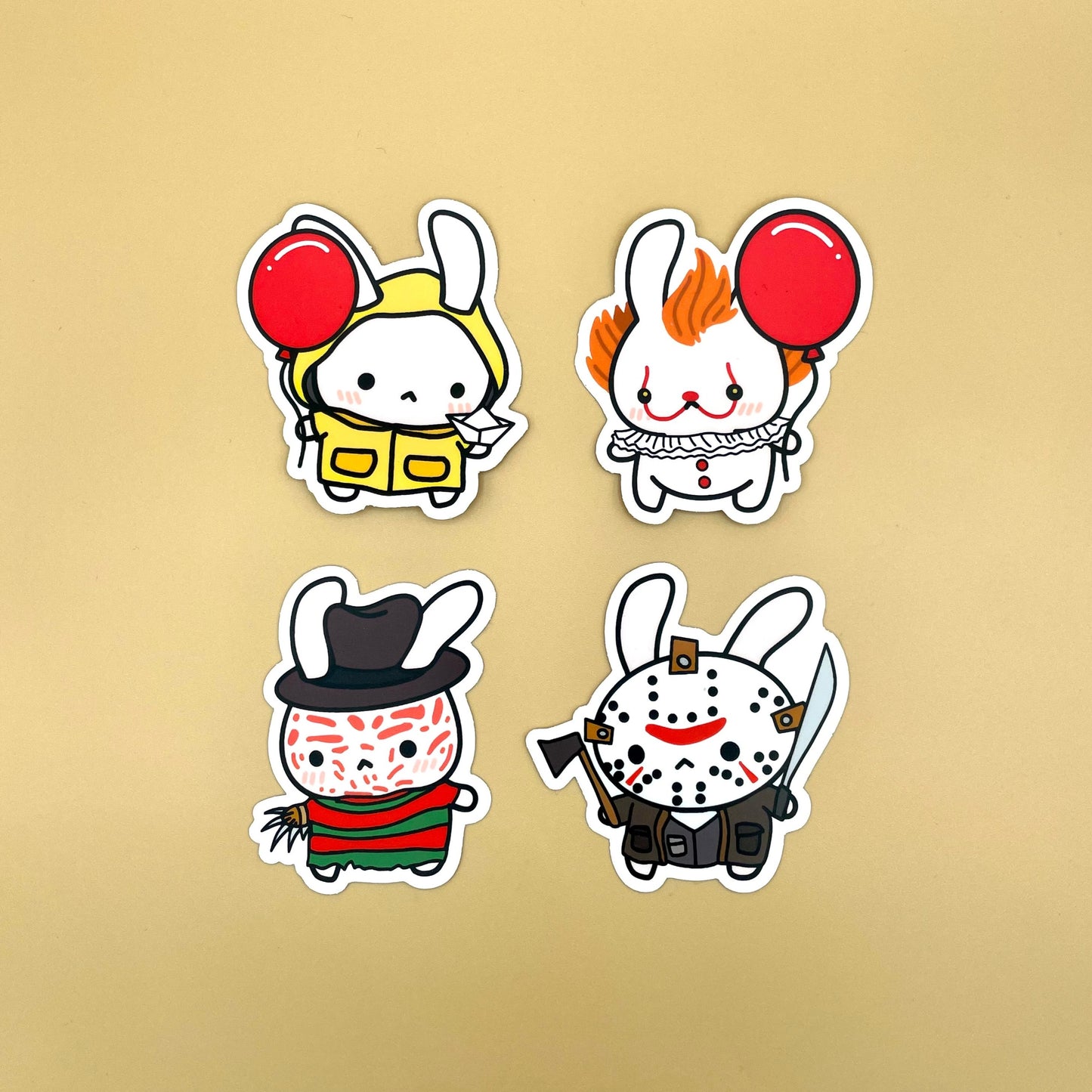 Horror Bunny Vinyl Stickers (Inspired Art)