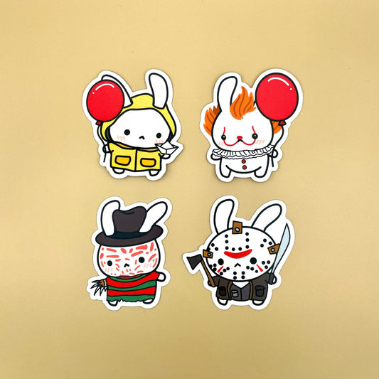 Horror Bunny Vinyl Stickers (Inspired Art)