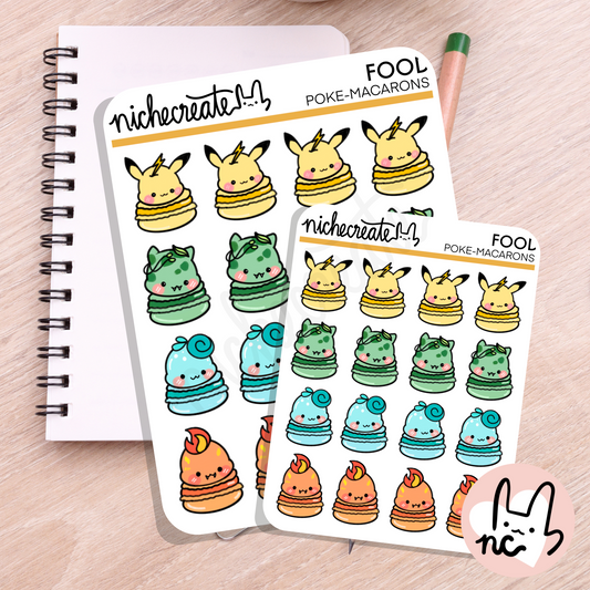 Starter Pack Macarons Planner Sticker Sheet (Inspired Art)