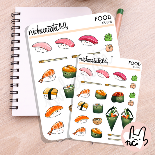 Sushi Planner Sticker Sheet