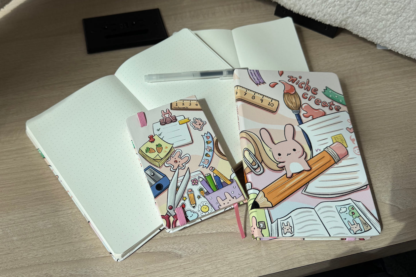 Bunny Stationery Notebooks/Sketchbooks | A5, A6 | Dotted Bullet Journal, Blank