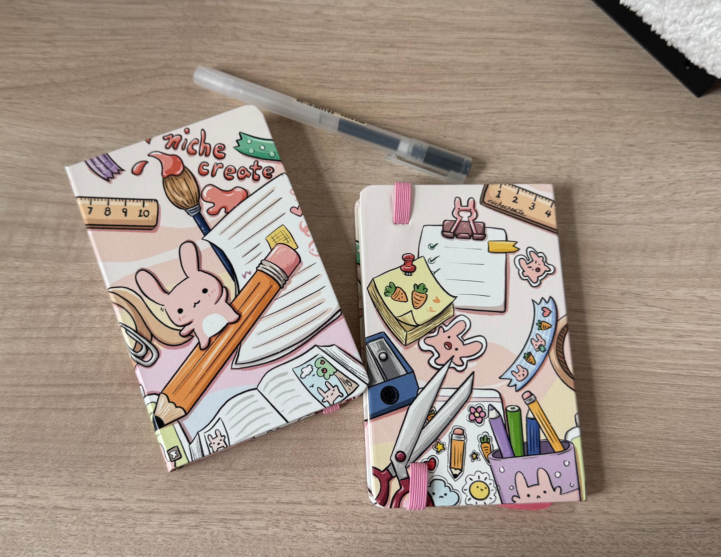 Bunny Stationery Notebooks/Sketchbooks | A5, A6 | Dotted Bullet Journal, Blank
