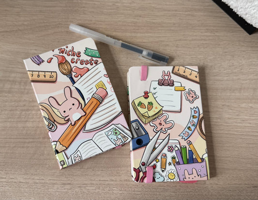 Bunny Stationery Notebooks/Sketchbooks | A5, A6 | Dotted Bullet Journal, Blank