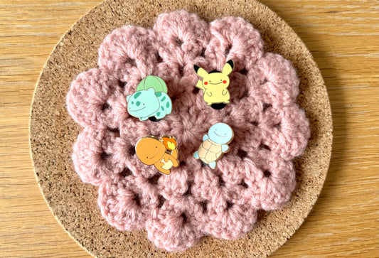 Ditto Friends Gold Enamel Pins (Inspired Art)