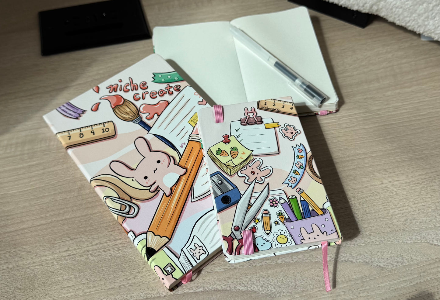 Bunny Stationery Notebooks/Sketchbooks | A5, A6 | Dotted Bullet Journal, Blank
