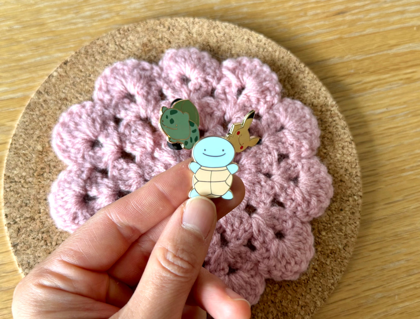 Ditto Friends Gold Enamel Pins (Inspired Art)