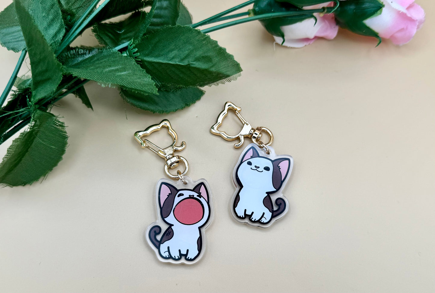 Pop Cat Stickers, Keychains, & Enamel Pins