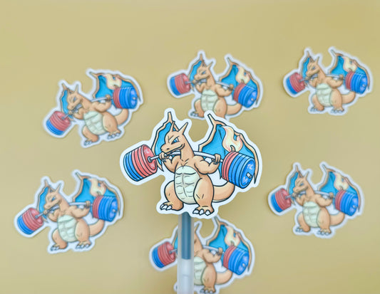 Fire Gym Vinyl Stickers (Inspired Art)