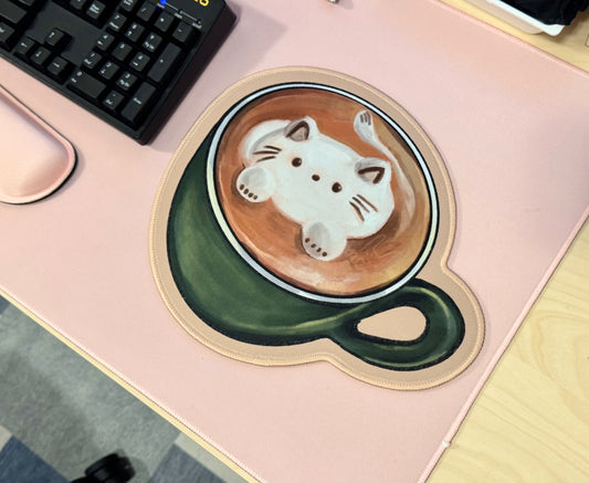 Cat Latte Mousepad