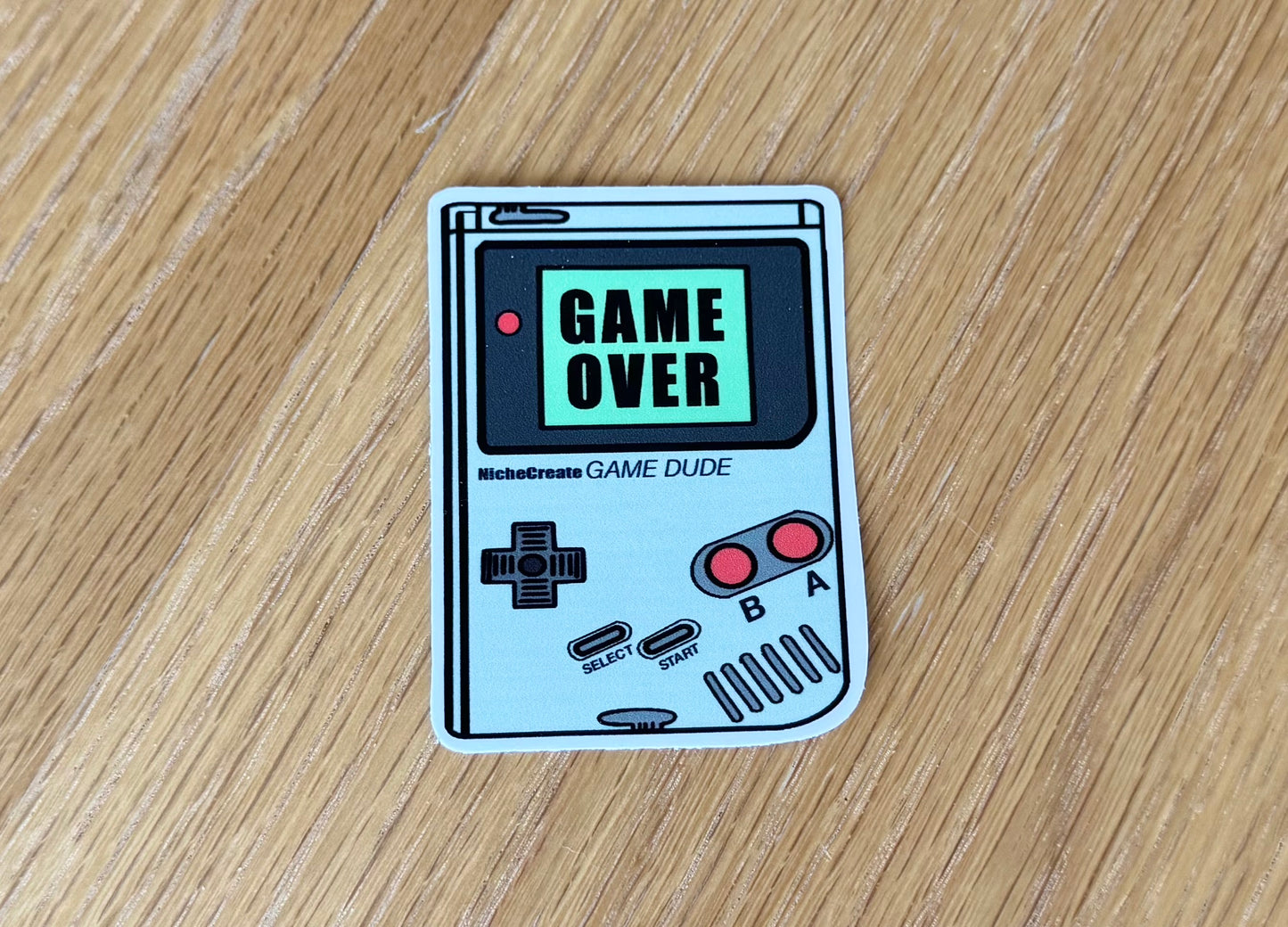 Game Over Game Dude Vinyl Sticker
