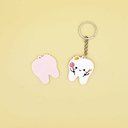 Tooth Fairy Pink Keychain