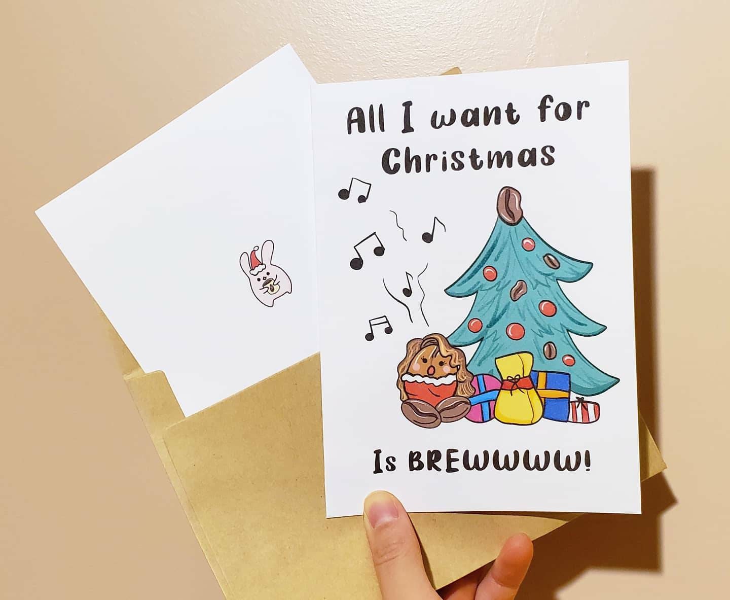 Coffee Christmas Cards | Have a Merry Chemex | All I Want For Christmas is Brew
