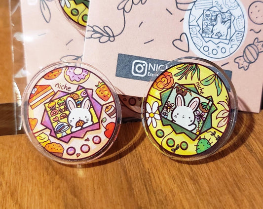 Bunny Shop Tamagotchi Acrylic Pins