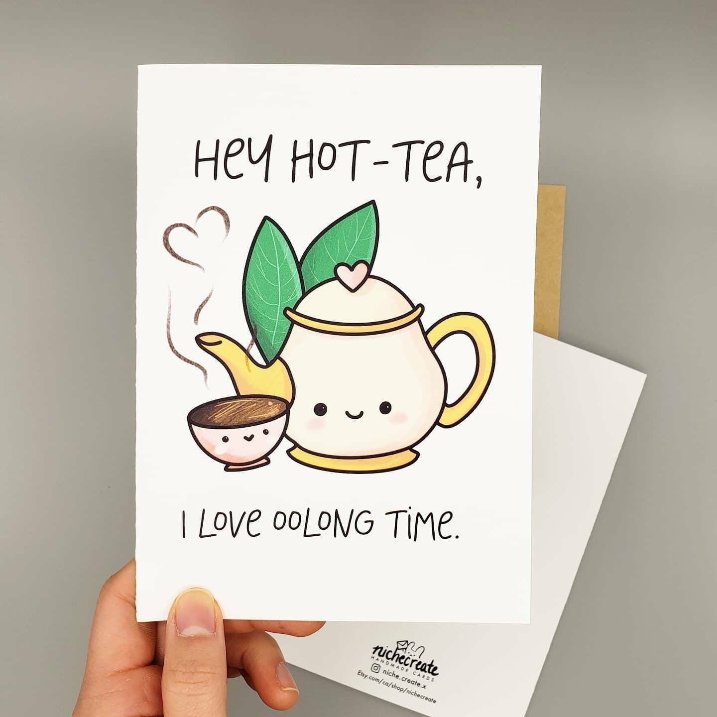 I Love Oolong Time Card