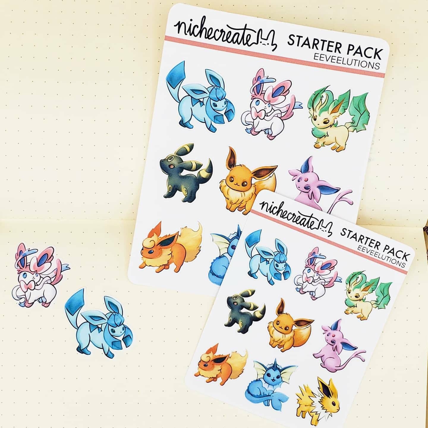 Evolutions Planner Sticker Sheet (Inspired Art)