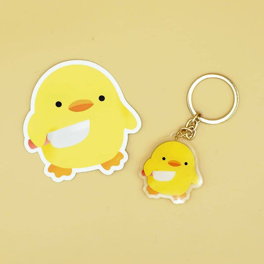 Stabby Duck Keychain