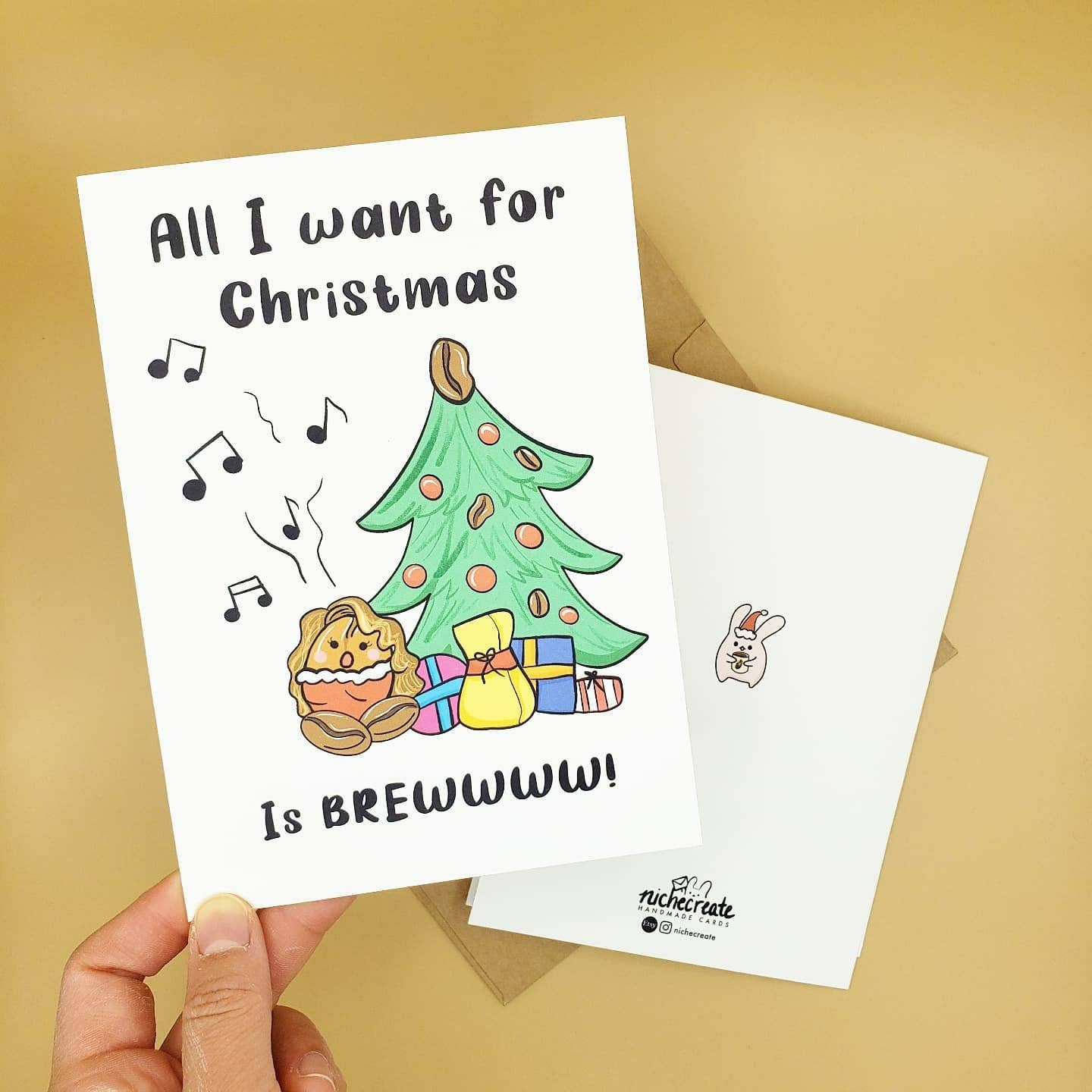 Coffee Christmas Cards | Have a Merry Chemex | All I Want For Christmas is Brew